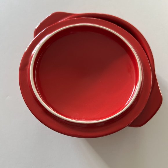 PETITE MAISON Small Covered Red Casserole EUC - Picture 4 of 7